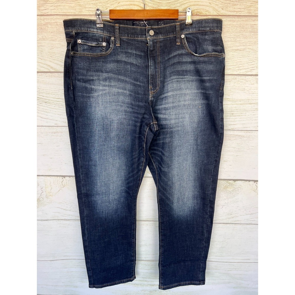 Lucky Brand 410 Jeans Mens Size 40X30 Athletic Slim Fit Stretch Blue Jeans New